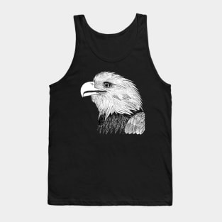 Hand drawn Bald eagle (pen and ink) Tank Top